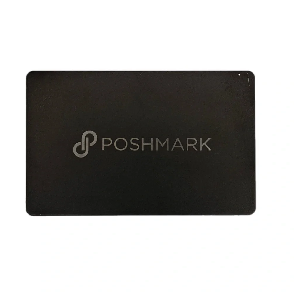 Popl | Poshmark Black Metal Digital Business Card Customizable